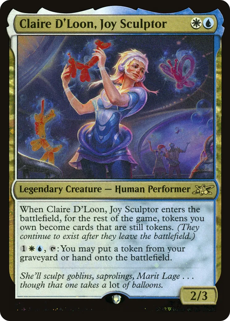 Claire D'Loon, Joy Sculptor — Unfinity — Magic: The Gathering
