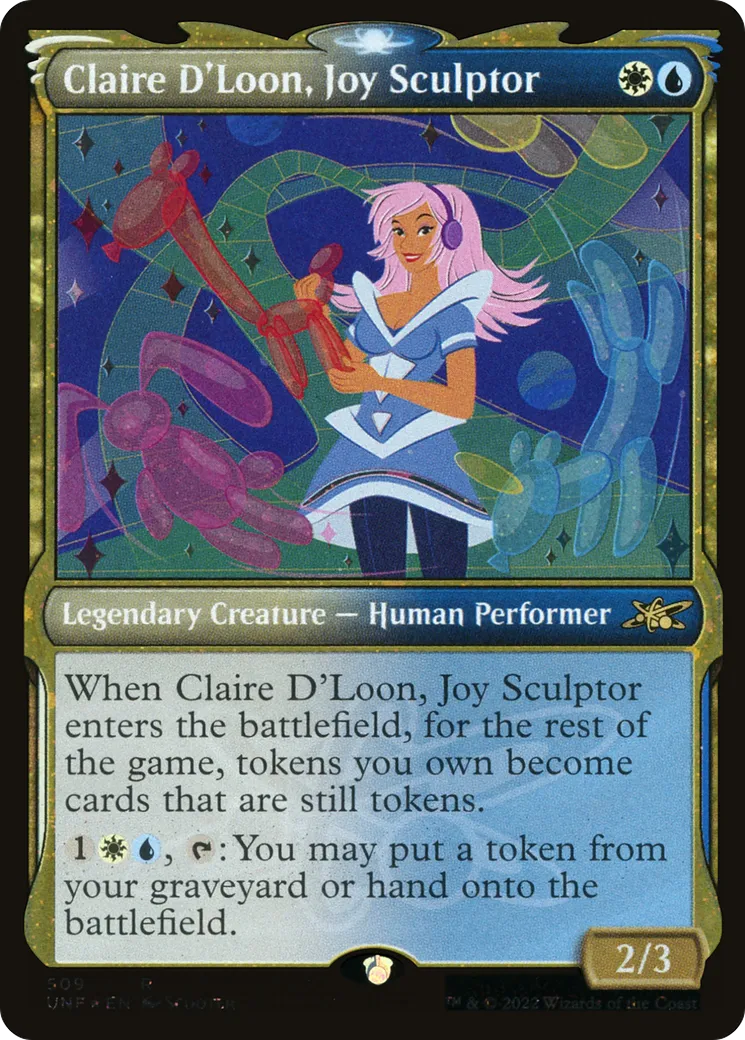Claire D'Loon, Joy Sculptor — Unfinity — Magic: The Gathering
