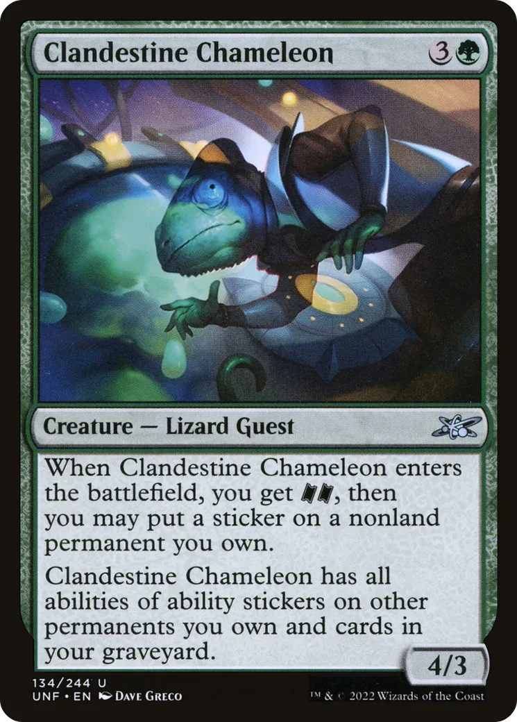 Clandestine Chameleon — Unfinity — Magic: The Gathering