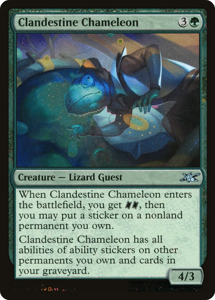Clandestine Chameleon — Unfinity — Magic: The Gathering