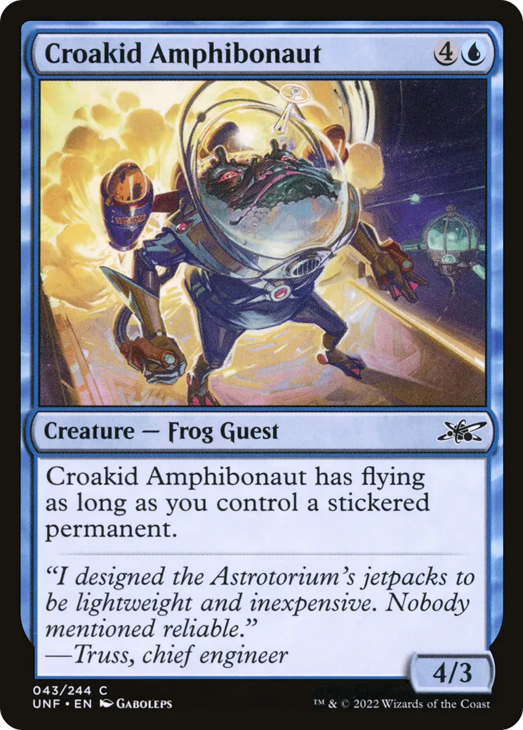 Croakid Amphibonaut — Unfinity — Magic: The Gathering