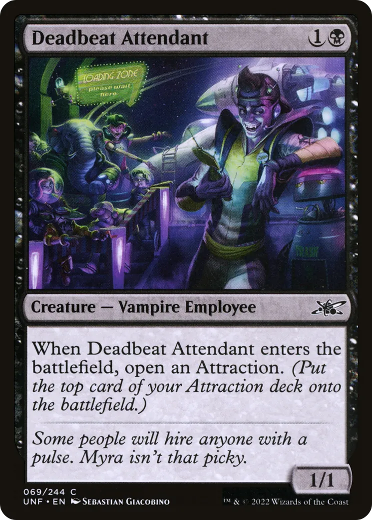 Deadbeat Attendant — Unfinity — Magic: The Gathering