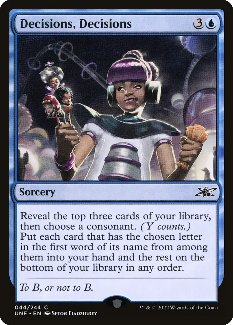 Decisions, Decisions — Unfinity — Magic: The Gathering