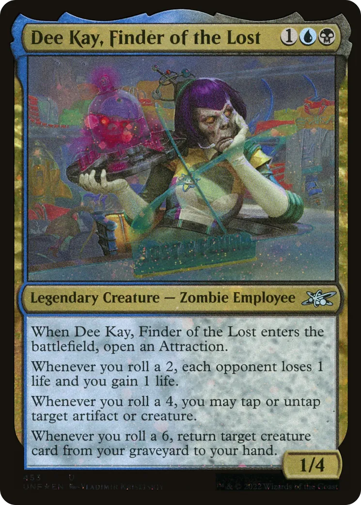 Dee Kay, Finder of the Lost — Unfinity — Magic: The Gathering