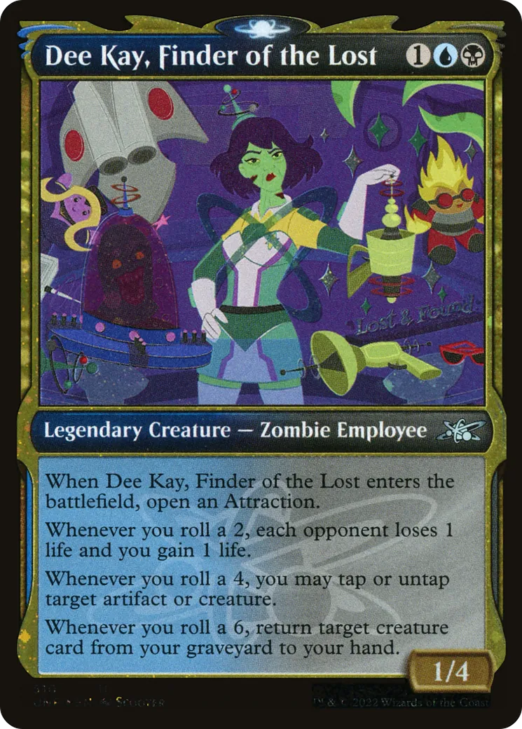 Dee Kay, Finder of the Lost — Unfinity — Magic: The Gathering