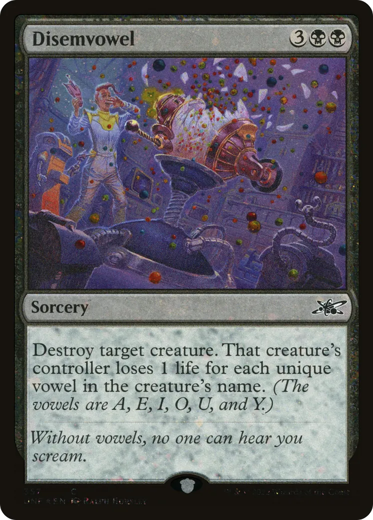 Disemvowel — Unfinity — Magic: The Gathering