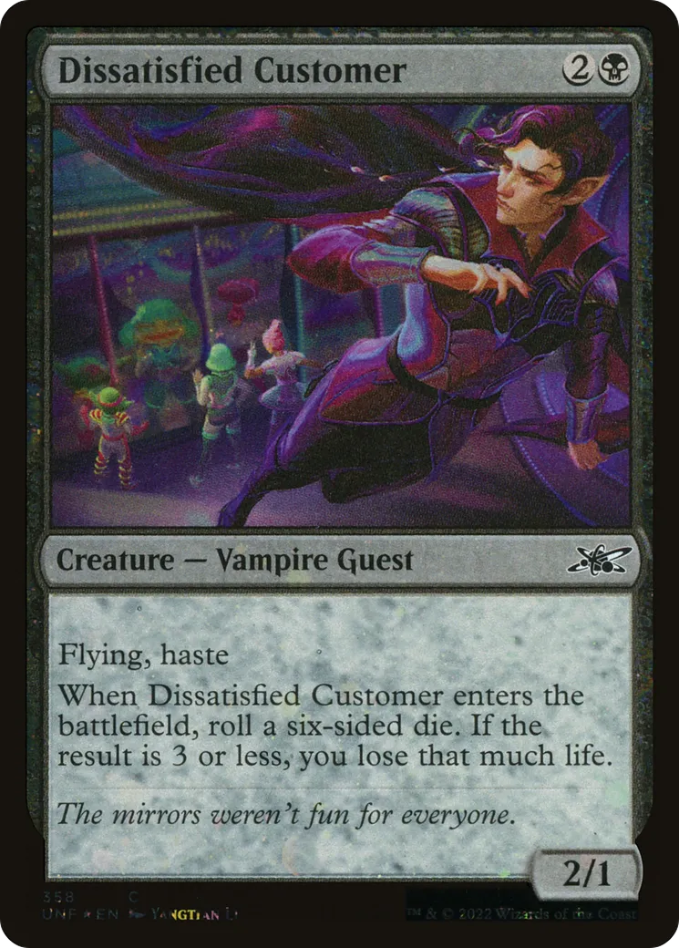 Dissatisfied Customer — Unfinity — Magic: The Gathering