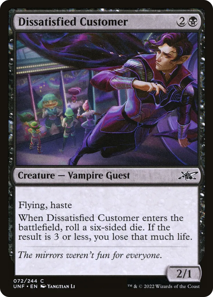 Dissatisfied Customer — Unfinity — Magic: The Gathering