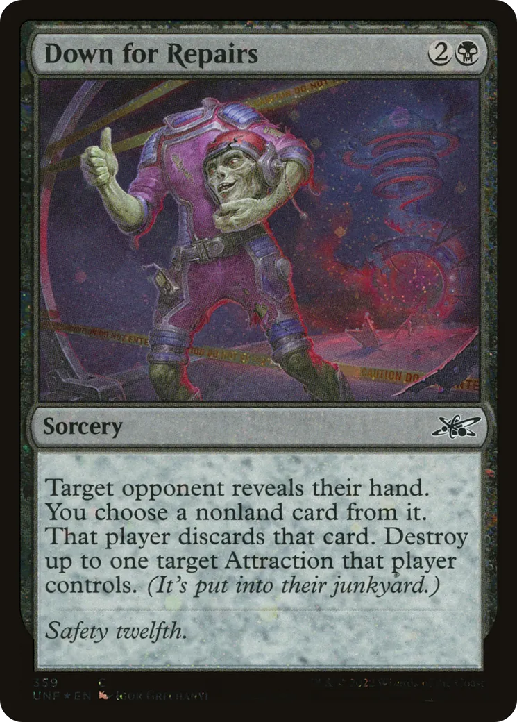 Down for Repairs from Unfinity - Magic: The Gathering