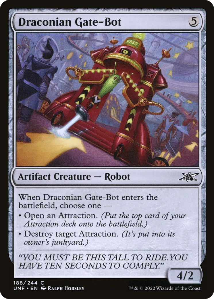 Draconian Gate-Bot — Unfinity — Magic: The Gathering