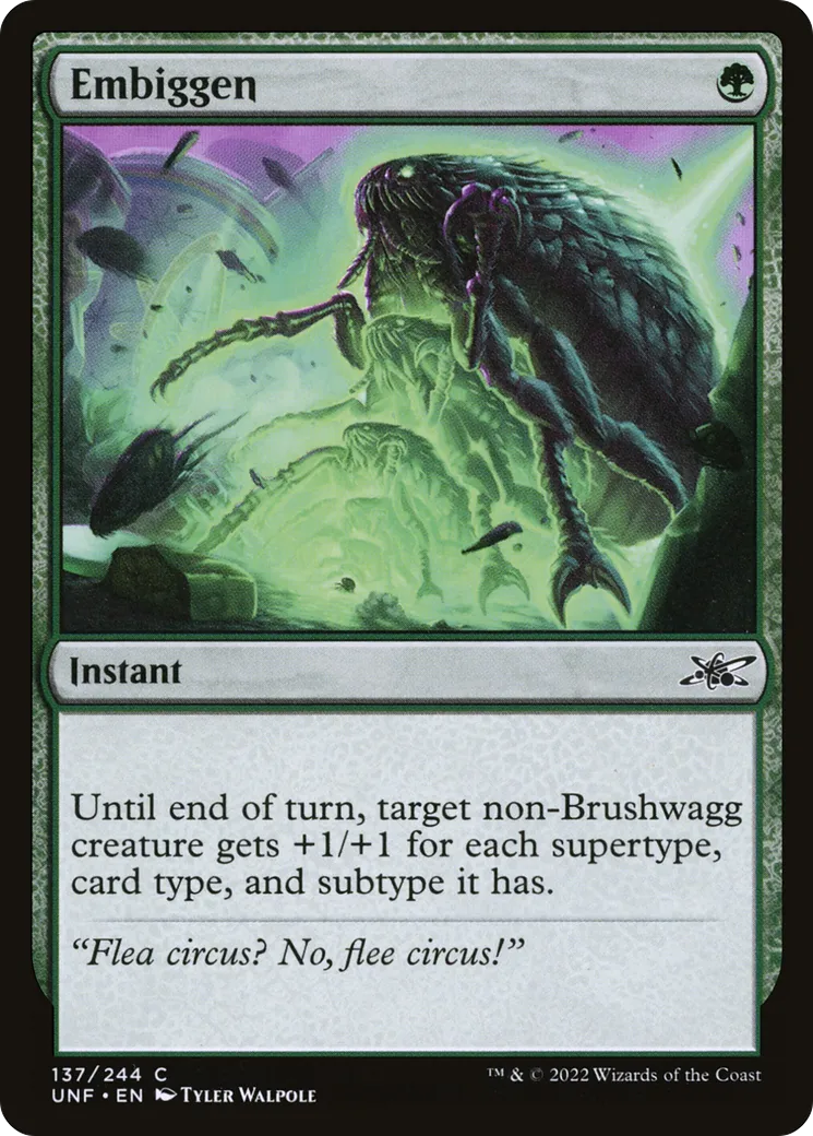 Embiggen — Unfinity — Magic: The Gathering