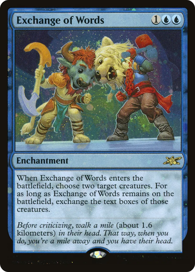 Exchange of Words — Unfinity — Magic: The Gathering