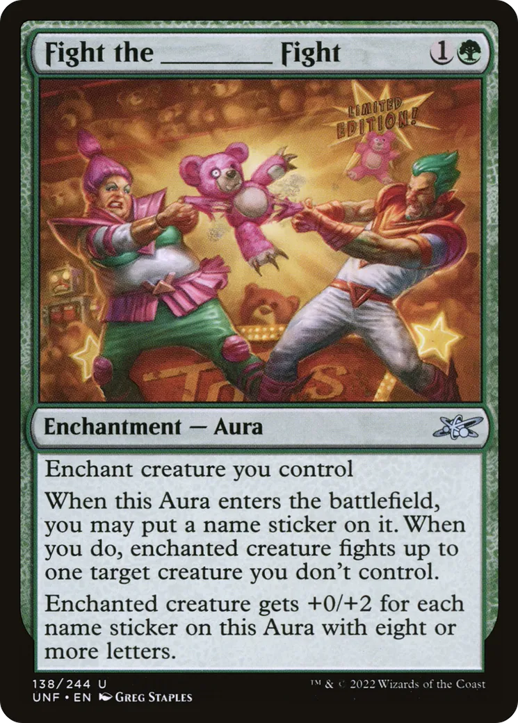 Fight the _____ Fight — Unfinity — Magic: The Gathering