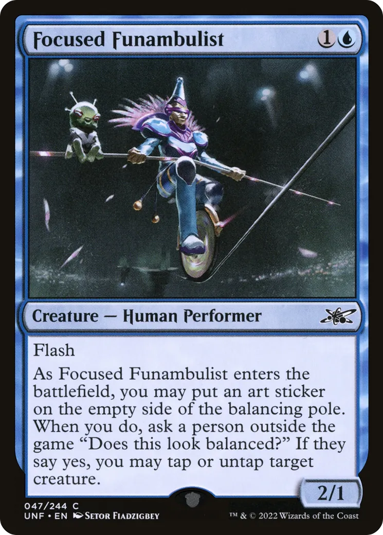 Focused Funambulist — Unfinity — Magic: The Gathering
