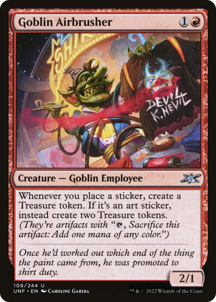 Goblin Airbrusher — Unfinity — Magic: The Gathering