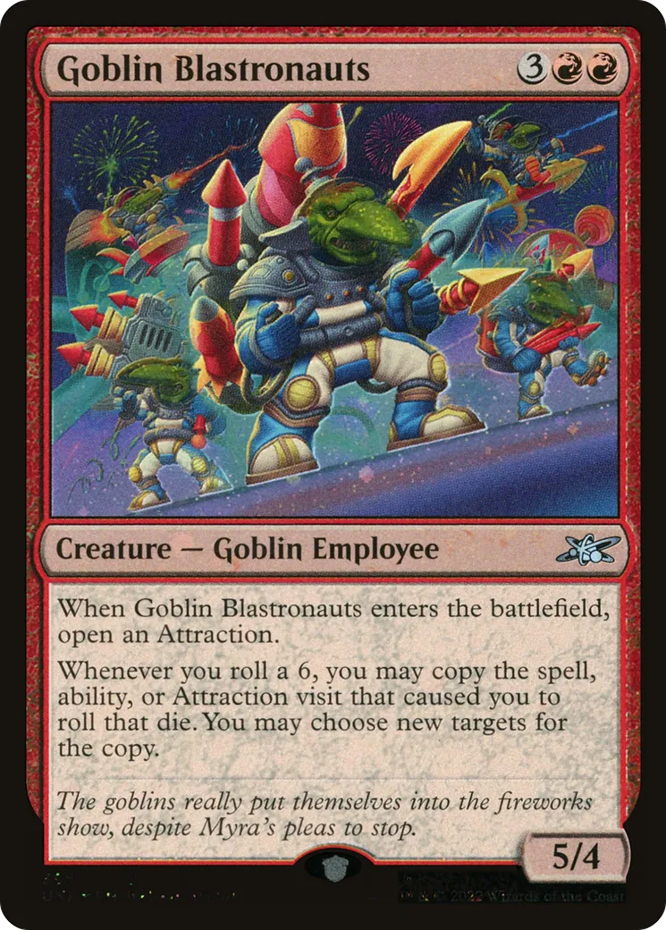 Goblin Blastronauts from Unfinity - Magic: The Gathering