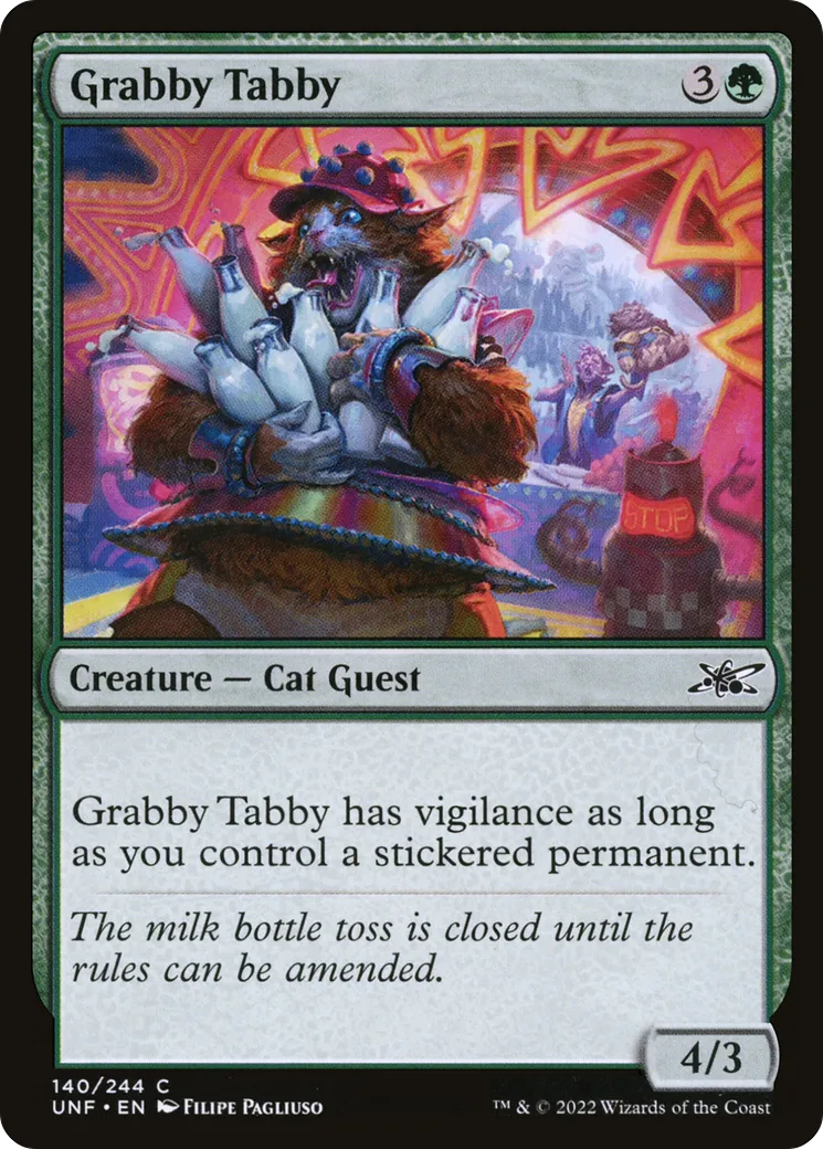 Grabby Tabby — Unfinity — Magic: The Gathering