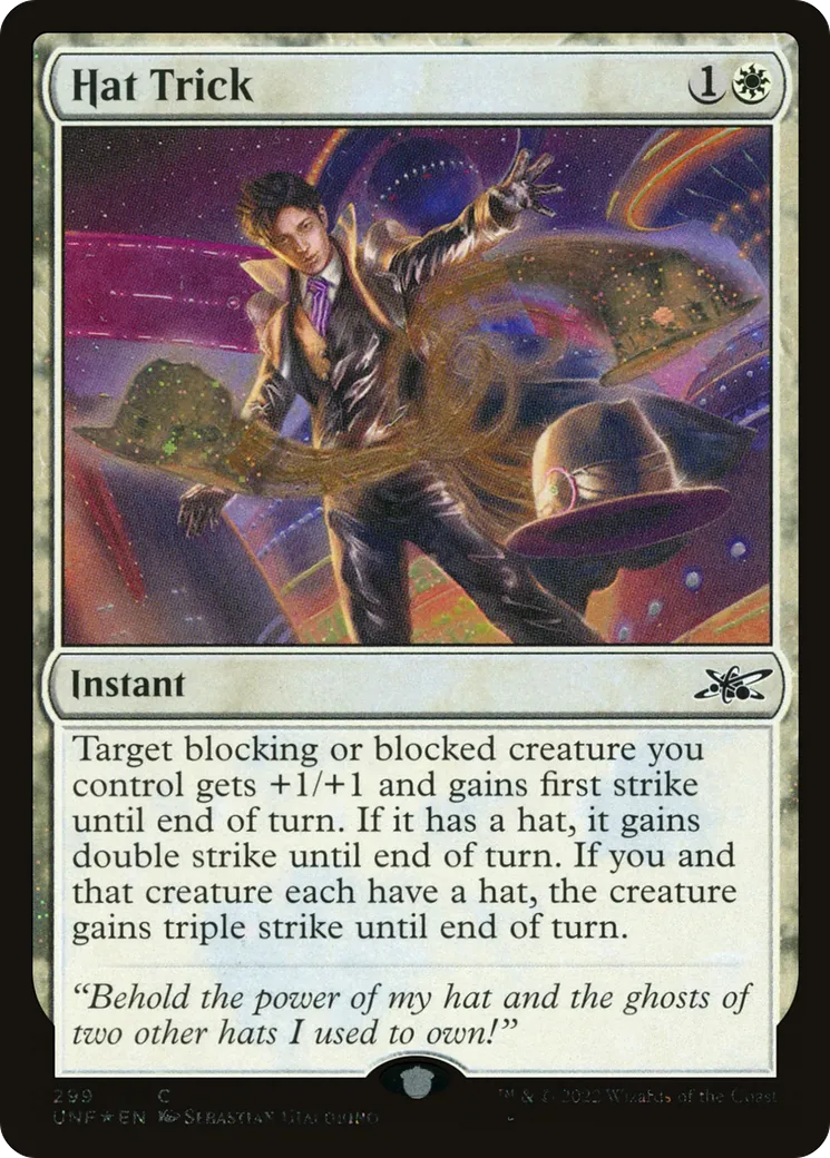 Hat Trick from Unfinity - Magic: The Gathering