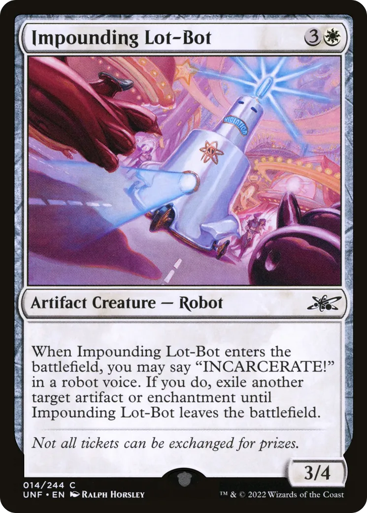 Impounding Lot-Bot — Unfinity — Magic: The Gathering