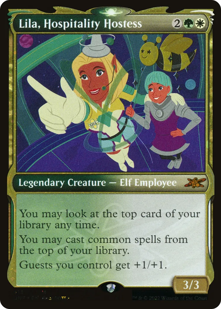 Lila, Hospitality Hostess — Unfinity — Magic: The Gathering
