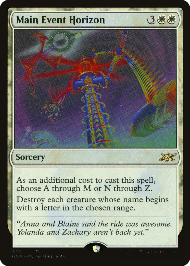 Main Event Horizon — Unfinity — Magic: The Gathering