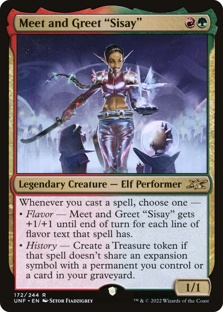 Meet and Greet "Sisay" — Unfinity — Magic: The Gathering
