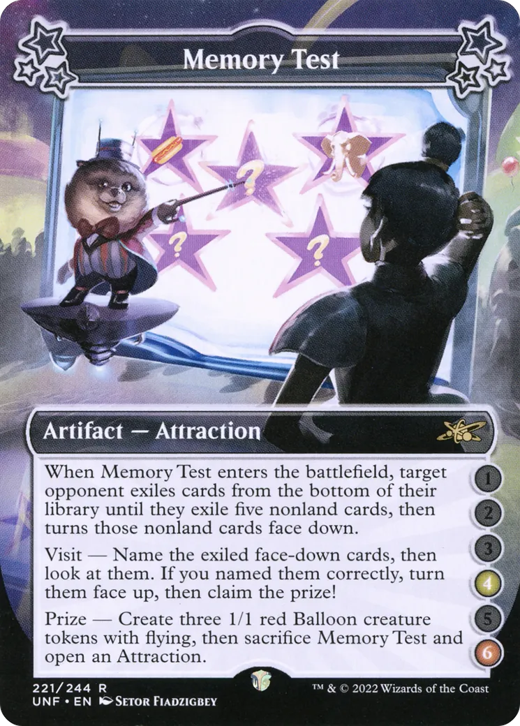 Memory Test — Unfinity — Magic: The Gathering