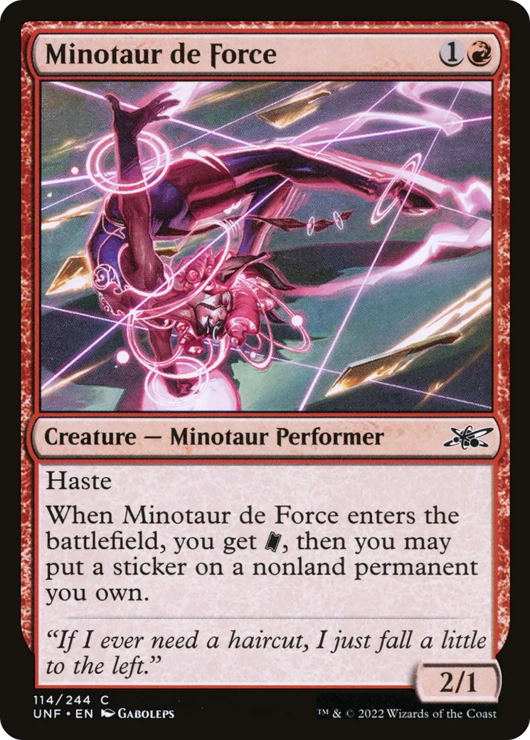 Minotaur de Force — Unfinity — Magic: The Gathering