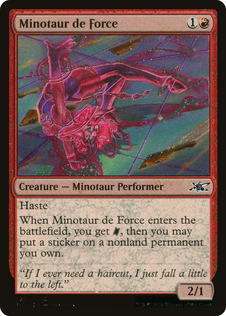 Minotaur de Force from Unfinity - Magic: The Gathering
