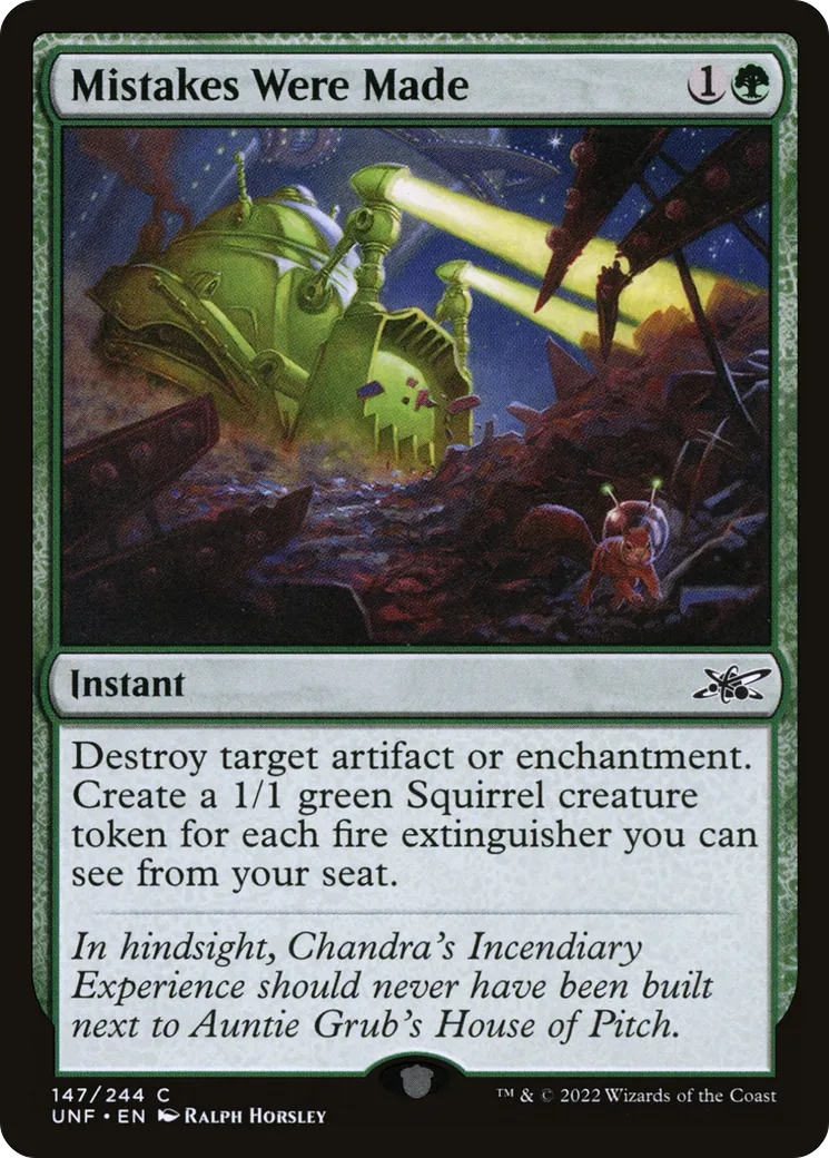 Mistakes Were Made — Unfinity — Magic: The Gathering