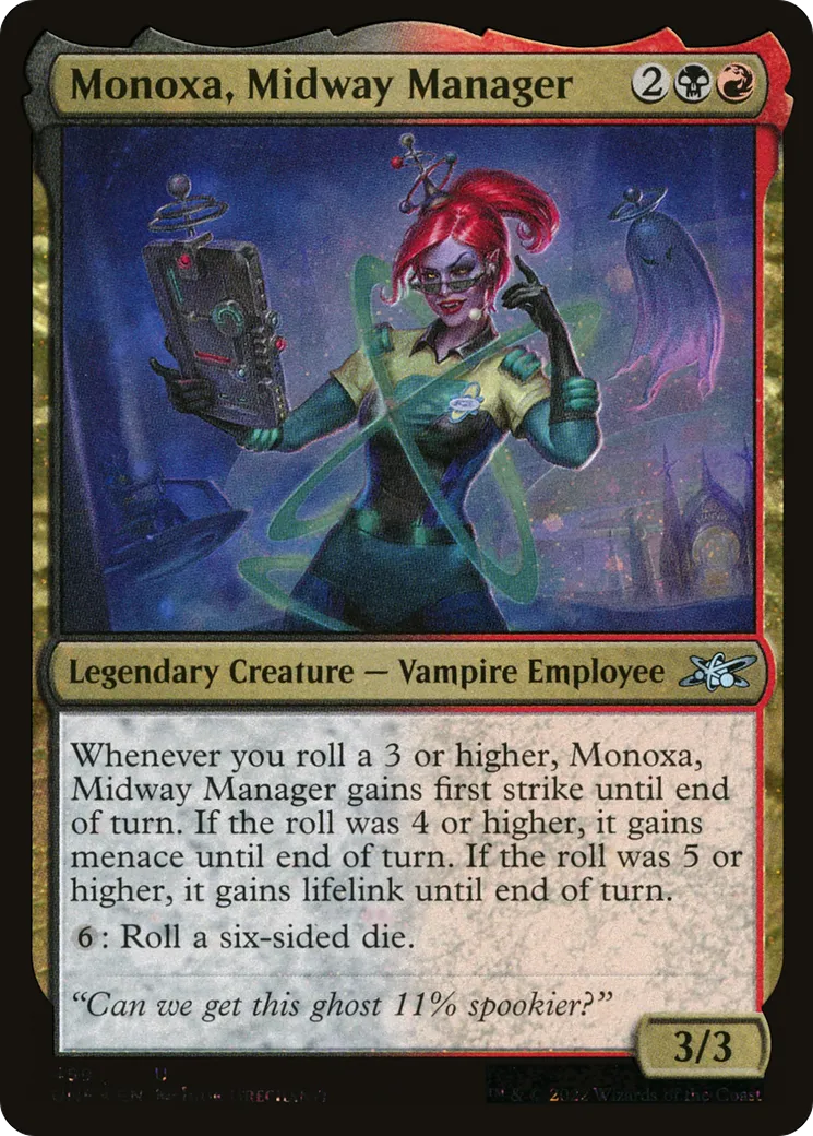 Monoxa, Midway Manager — Unfinity — Magic: The Gathering