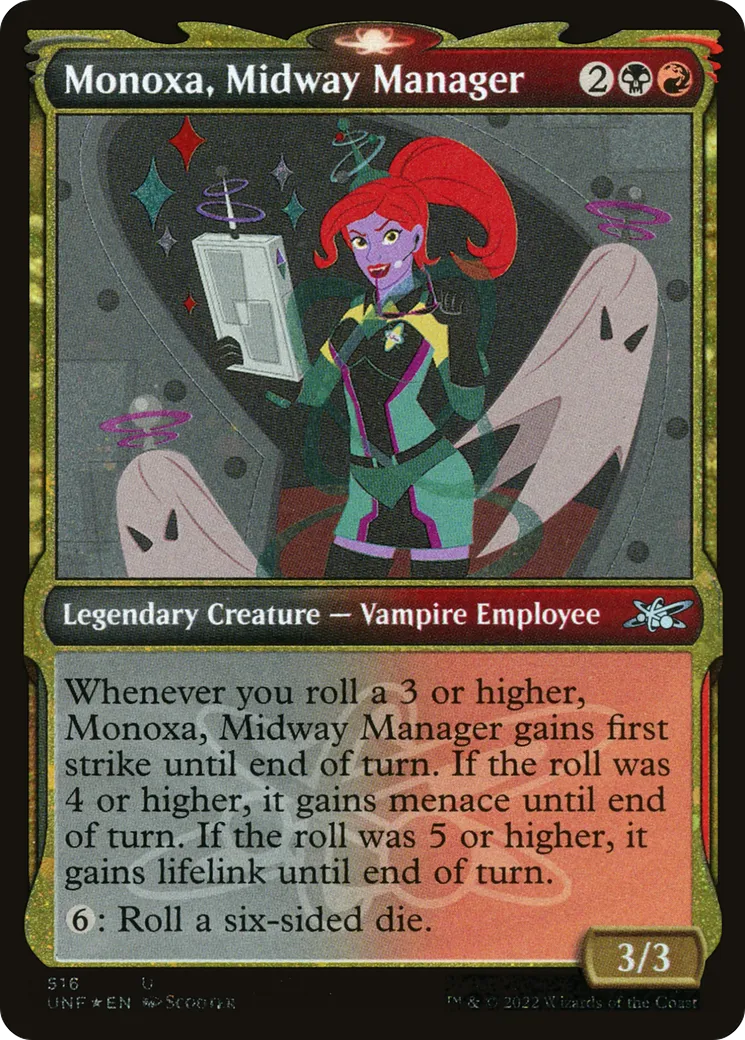 Monoxa, Midway Manager — Unfinity — Magic: The Gathering