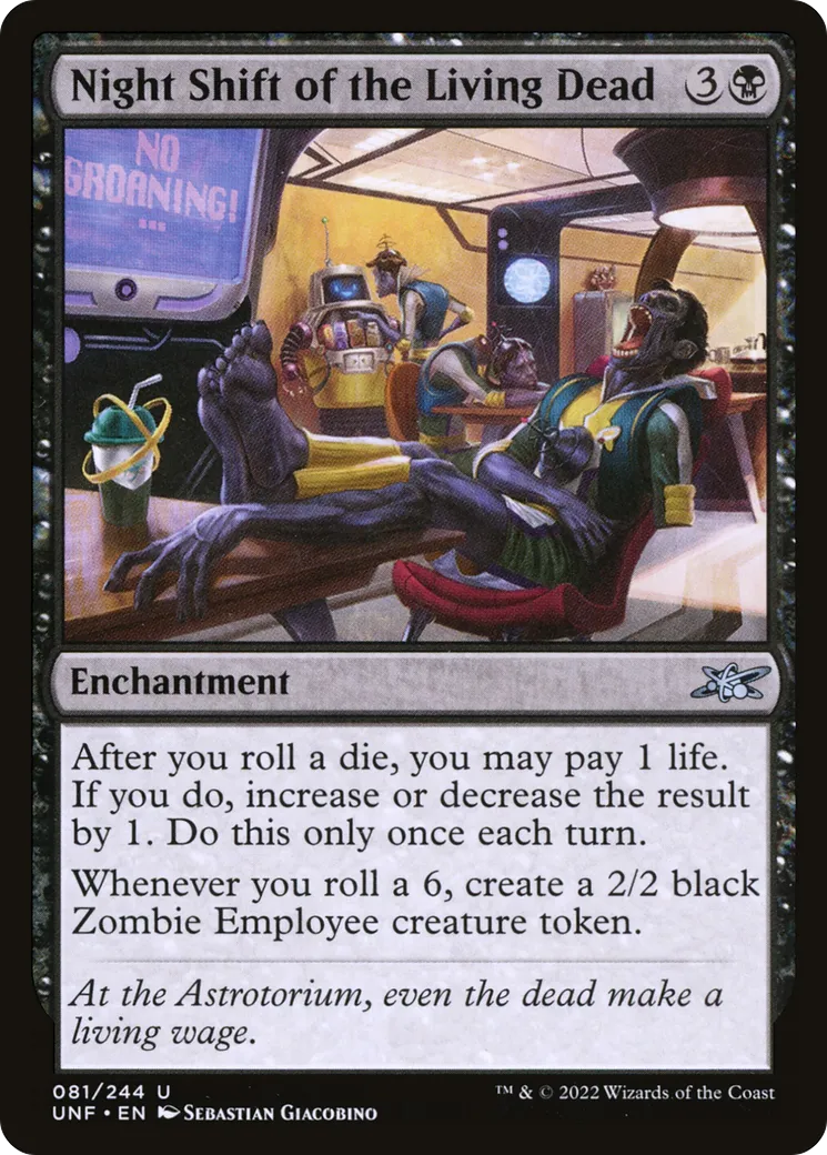 Night Shift of the Living Dead — Unfinity — Magic: The Gathering