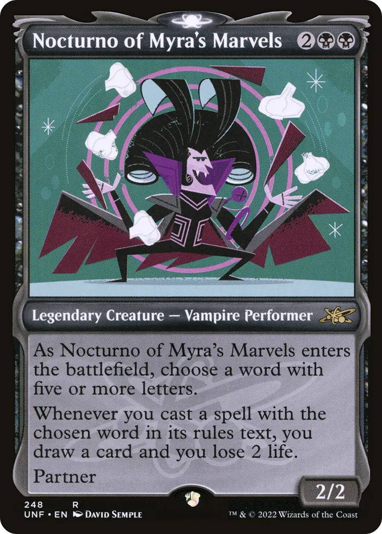 Nocturno of Myra's Marvels — Unfinity — Magic: The Gathering