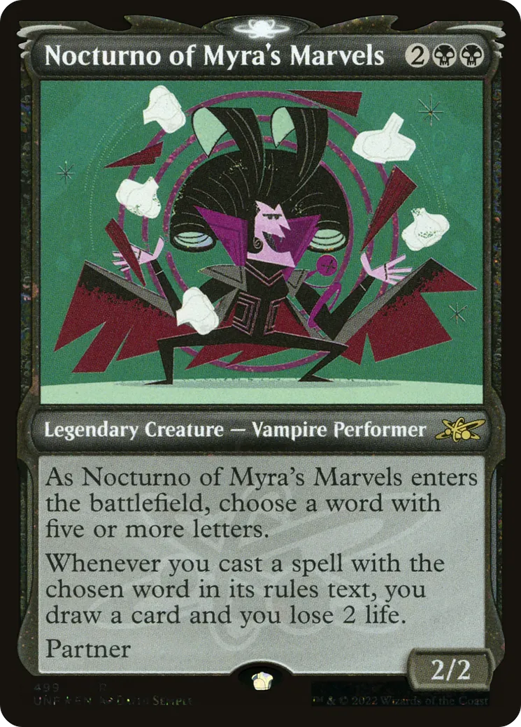 Nocturno of Myra's Marvels — Unfinity — Magic: The Gathering