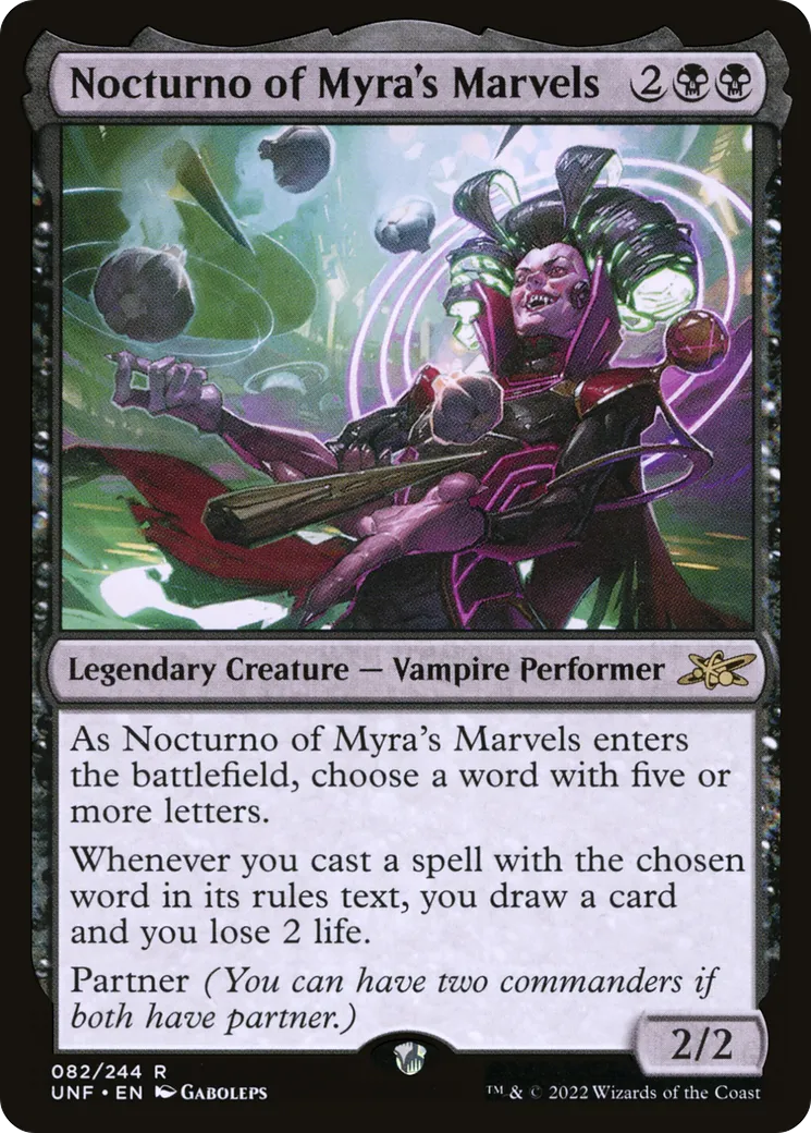 Nocturno of Myra's Marvels — Unfinity — Magic: The Gathering