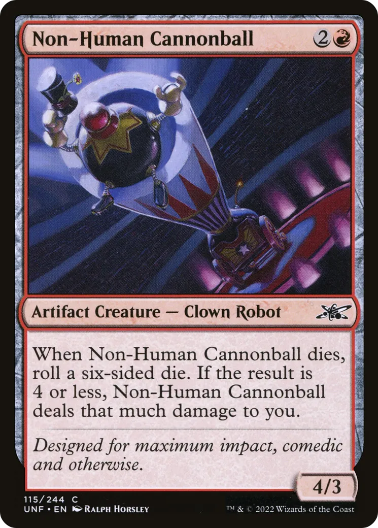 Non-Human Cannonball — Unfinity — Magic: The Gathering