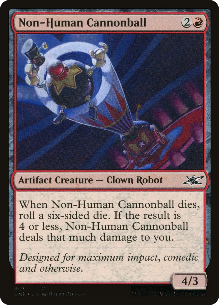 Non-Human Cannonball — Unfinity — Magic: The Gathering