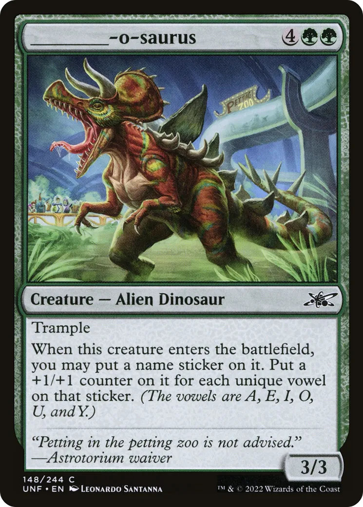 _____-o-saurus — Unfinity — Magic: The Gathering