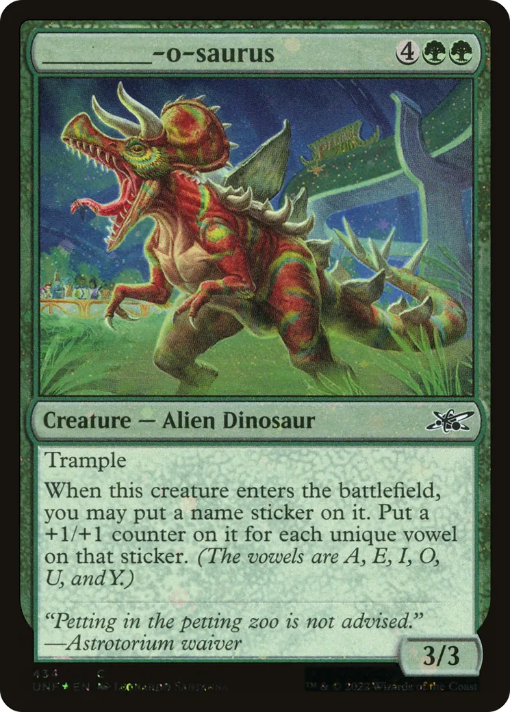 _____-o-saurus — Unfinity — Magic: The Gathering