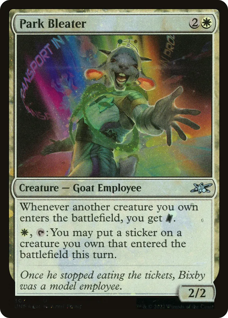 Park Bleater — Unfinity — Magic: The Gathering