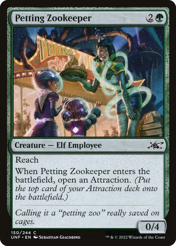 Petting Zookeeper — Unfinity — Magic: The Gathering