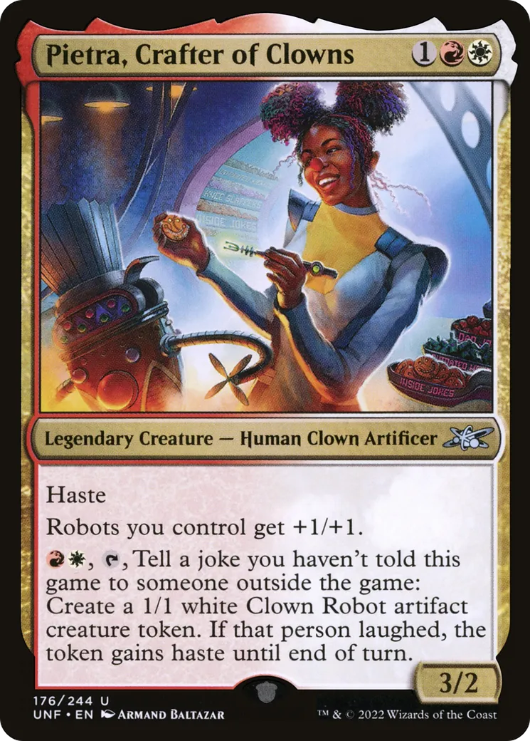 Pietra, Crafter of Clowns — Unfinity — Magic: The Gathering