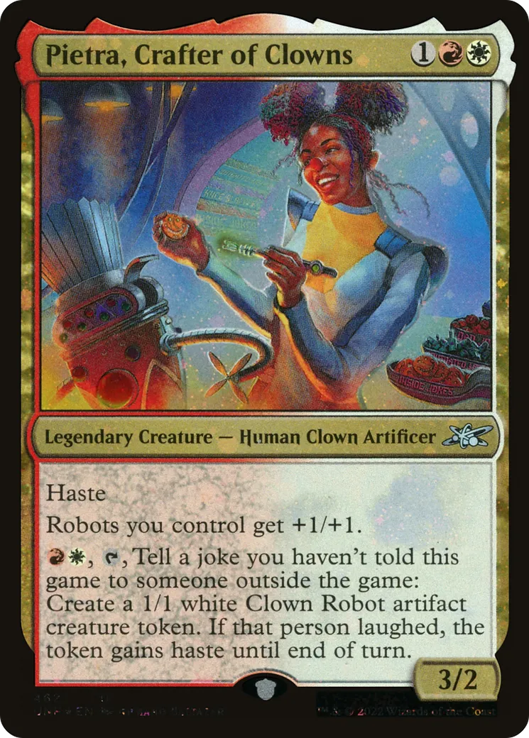 Pietra, Crafter of Clowns — Unfinity — Magic: The Gathering