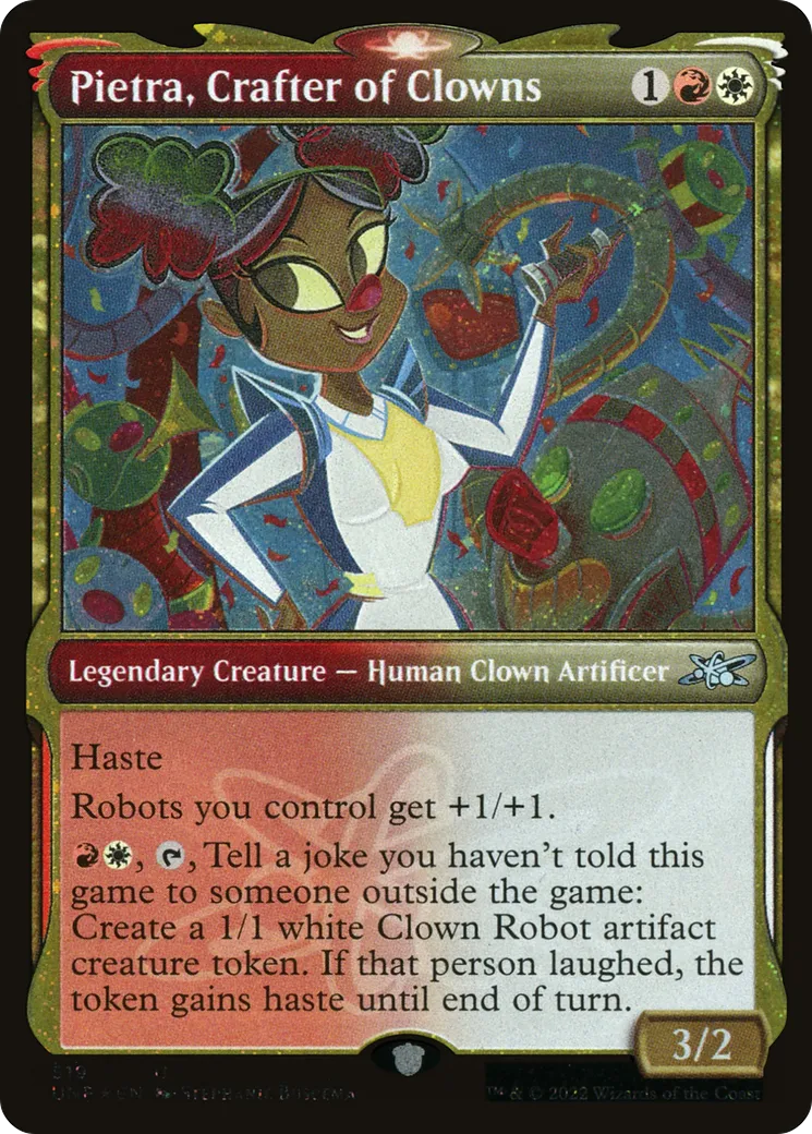 Pietra, Crafter of Clowns — Unfinity — Magic: The Gathering