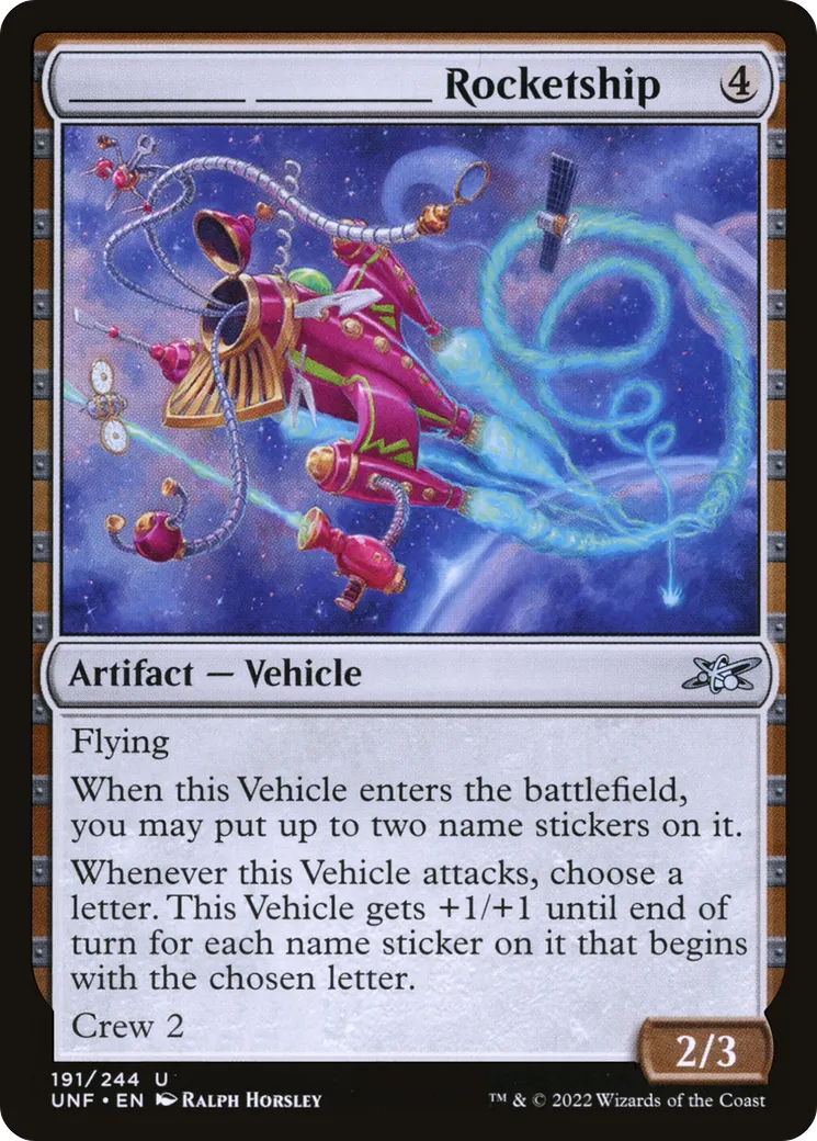 _____ _____ Rocketship — Unfinity — Magic: The Gathering
