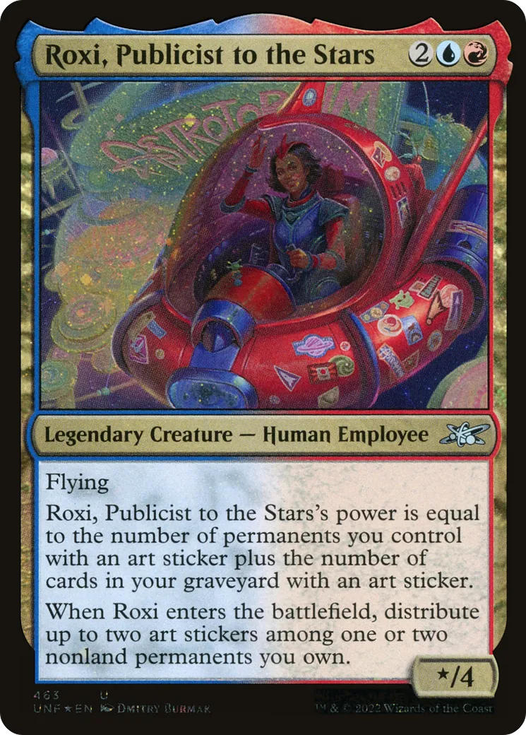 Roxi, Publicist to the Stars — Unfinity — Magic: The Gathering