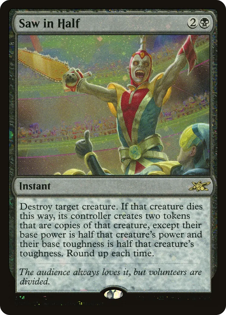 Scier en deux — Unfinity — Magic: The Gathering