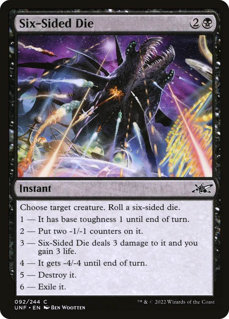 Six-Sided Die — Unfinity — Magic: The Gathering