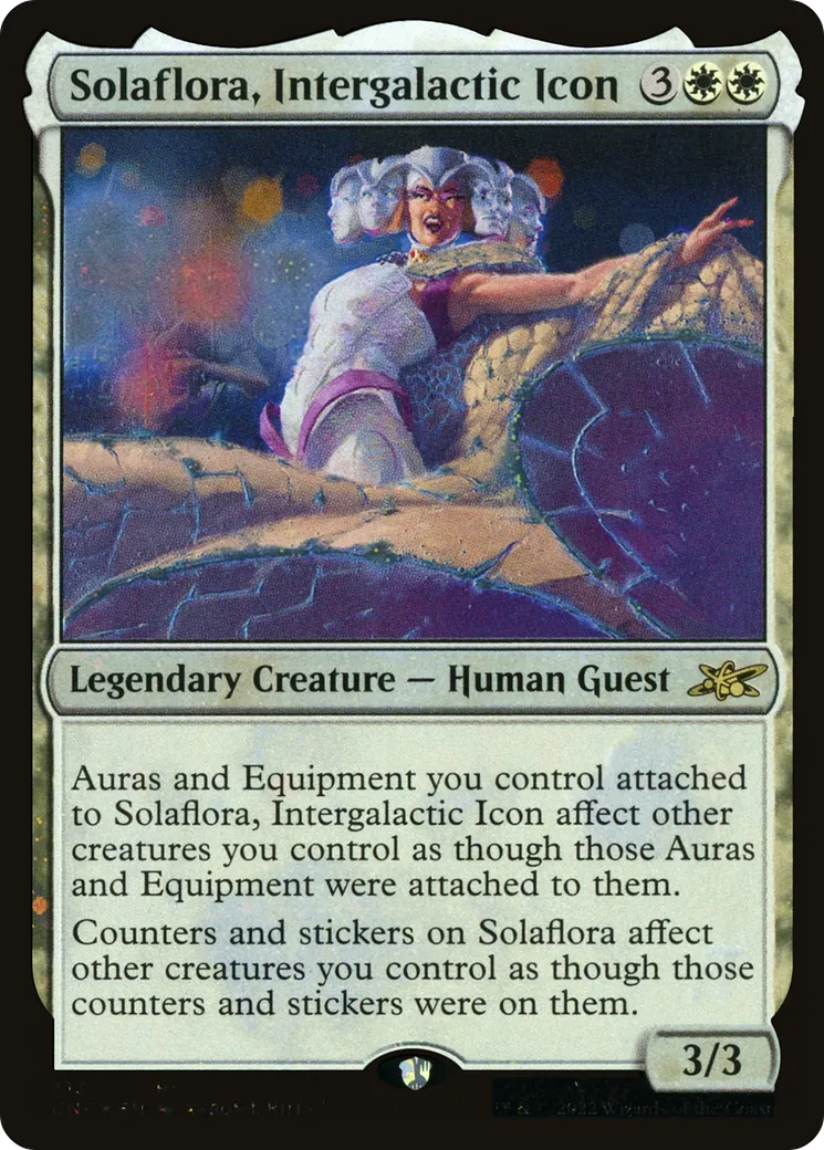 Solaflora, Intergalactic Icon — Unfinity — Magic: The Gathering
